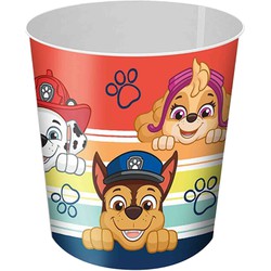 Paw Patrol prullenbak/papiermand - kunststof - 21,5 x 21 cm - Prullenmanden