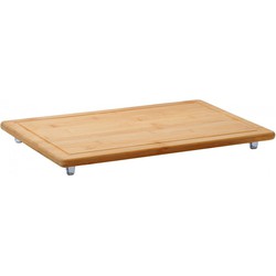 FSC® Houten Snijplank / Afdekplaat bamboe hout, Met Saprand | Snij Plank | Kookplaat Afdekplaat | Afm. 50 x 28 x 4 Cm