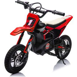 Crossmotor, 24 volt elektrische kindermotor met geveerde wielen