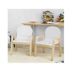 Kinderstoel - Stoelen - Set van 2 - In hoogte verstelbaar - 40x53x32 cm