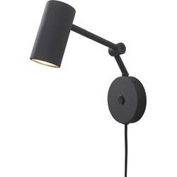 Wandlamp Montreux - Zwart - 10.5x21.5x18cm