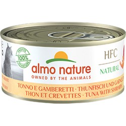 Almo nature hfc cat tonijn&garnaal 150gr