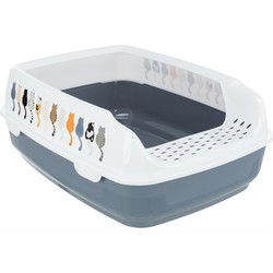 TRIXIE KATTENBAK DELIO GRIJS / WIT 48X35X20 CM