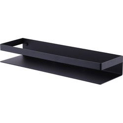 XIVADA Doucherek Teca - Boren - Zelfklevend - Rvs - 30 CM - Zwart
