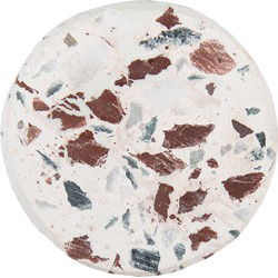 Clayre & Eef Deurknop  Ø 4 cm Beige Bruin Steen Rond Meubelknop