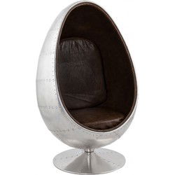 PILOT vliegenier eierstoel 90x90x133 cm Grijs