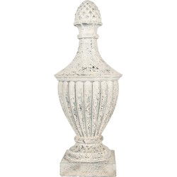 Clayre & Eef Decoratie Ornament 26x26x64 cm Beige Keramisch materiaal