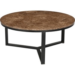 Livingfurn - Salontafel Senna Emperador 80cm - Marmer