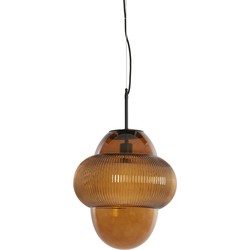 Light & Living - Hanglamp OVNIS - Ø35x40cm - Bruin