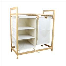 Marbeaux Wasmand Bamboe - Badkamer Organizer - Hout - 77x69,5x38cm