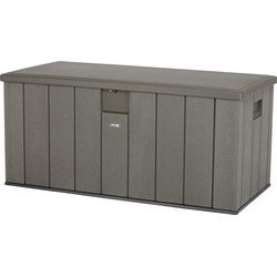 Lifetime Kunststof Kussenbox 570 ltr - Tuinkist 72x151x69cm - Donkergrijs