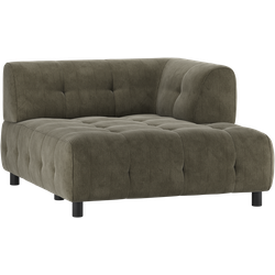 WOOOD Louis 1,5-Zits Chaise Longue - Polyester - Leaf - 73x122x140