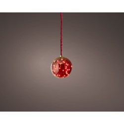 microled bal bo d20h20 cm rood/klassiek warm kerstverlichting