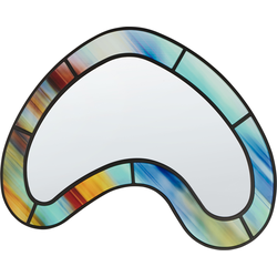 Beliani BOUVRON - Wandspiegel-Multicolor-Glas