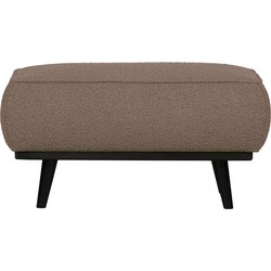 BePureHome Statement Hocker - Bouclé - Nougat - 40x80x55