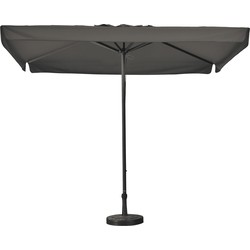 Madison - Parasol Profi-line 350x350cm - Vierkant - Volant - Grijs