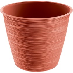 Prosperplast Plantenpot - kunststof - stone rood - D30 x H25 cm - Plantenpotten