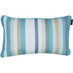 Sierkussen met paspel ca. 30x50 cm Righe azure Madison