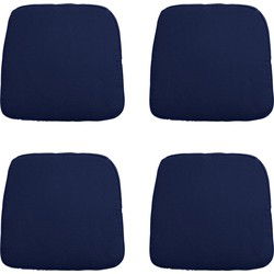 Madison -  Zitkussen Wicker Panama indigo - Ca. 48x48 cm - Set van 4
