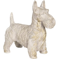 Clayre & Eef Beeld Hond 31x17x33 cm Beige Polyresin Woonaccessoires