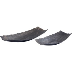 PTMD Semin Schaal - 49x27x8 cm - Aluminium - Zilver