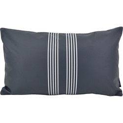 Zwart/Wit Verticaal - Outdoor | 30 x 50 cm | Kussenhoes | Polyester