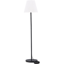 Lien tuin vloerlamp wit met zwarte voet
