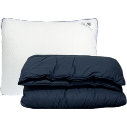 Troonz Slaapset Dreamscape Navy - Hoofdkussen Dreamscape Plus + Dreamscape Dekbed 140x200