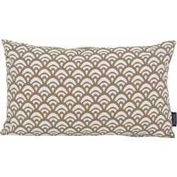 Waves Taupe Long | 30 x 50 cm | Kussenhoes | Katoen