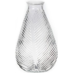 Bellatio Design Bloemenvaas - helder transparant glas - D14 x H23 cm - Vazen