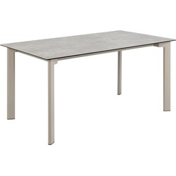 Eettafel Rechthoek - Grijs Keramiek - 160x90x75cm - Siger