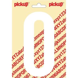 Plakcijfer Nobel Sticker getal 0 - Pickup