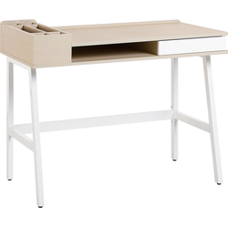 Beliani PARAMARIBO - Bureau-Lichte houtkleur-MDF