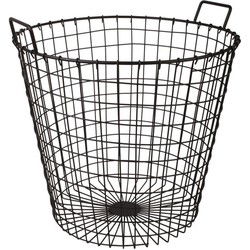 Opbergmand - 1x - metaal - antraciet - 45 x 45 cm - draadmand - Opbergmanden