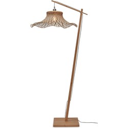 Vloerlamp Ibiza - Bamboe/Zwart - 83x65x176cm