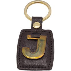Sleutelhanger Antiek Goud/Bruin J