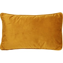Dutch Decor FINN - Kussenhoes 30x50 cm - velvet - lendekussen - Chai Tea - geel - Dutch Decor