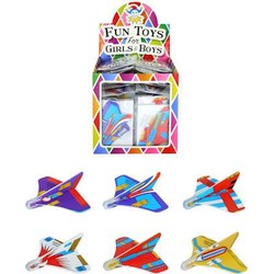 72 Stuks - Mini Star Figter Glider Vliegtuigen - In Traktatiebox - Uitdeelcadeautjes - Uitdeel kado - Traktatie kinderen - Jongens