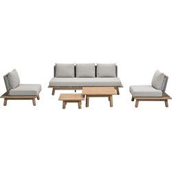 Garden Impressions San Namut loungeset 5-delig stoel-bank - grey sand