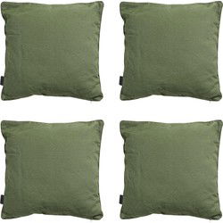 Madison -  Sierkussen Panama green - Ca. 60x60 cm - Set van 4