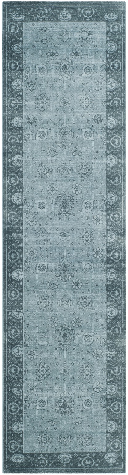 Safavieh Traditional  Indoor Woven Area Rug, Vintage Collection, VTG261, in Light Blue & Dark Blue, 66 X 244 cm - 