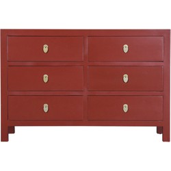 Fine Asianliving Chinese Ladekast Ruby Rood B120xD40xH80cm