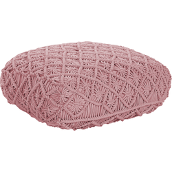 BERRECHID  - Vloerkussen - Roze - 50 x  cm - Katoen