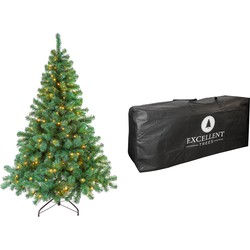 Kerstboom Excellent Trees® LED Stavanger Green 210 cm met verlichting - nu met Opbergtas t.w.v. € 27.95
