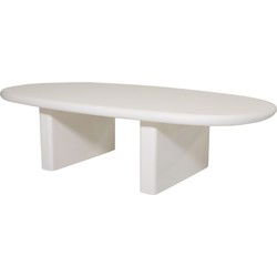 Salontafel - Ovaal 130cm - Beige Betonlook
