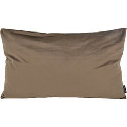 Velvet Donkerbruin Long | 30 x 50 cm | Kussenhoes | Polyester