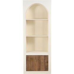 Vakkenkast Beige MDF - 80x38x210cm - 4 Vakken - Miné