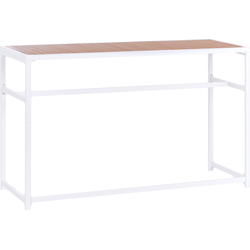 Beliani AVETRANA - Tuintafel-Wit-Staal