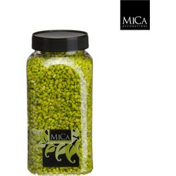 3 stuks - Gravel lichtgroen fles 1 kilogram - Mica Decorations