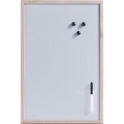 Whiteboard - magnetisch - houten rand - 40 x 60 cm - memobord - Whiteboards